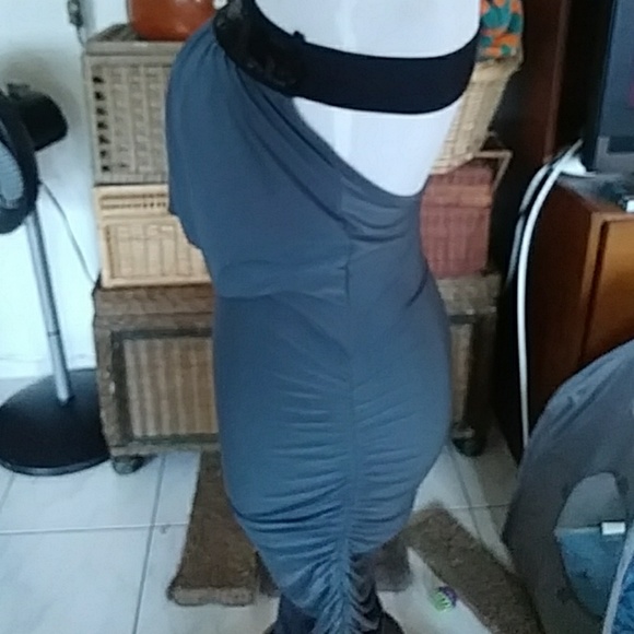 SALE! Strapless grey/black sequins small dress XS - Picture 3 of 8